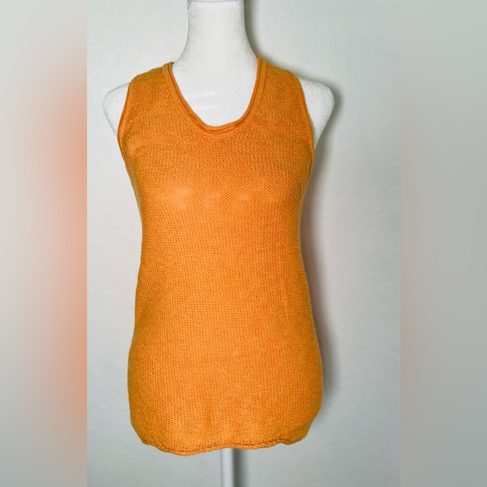 Athleta Linen Blend Textured Knit Top